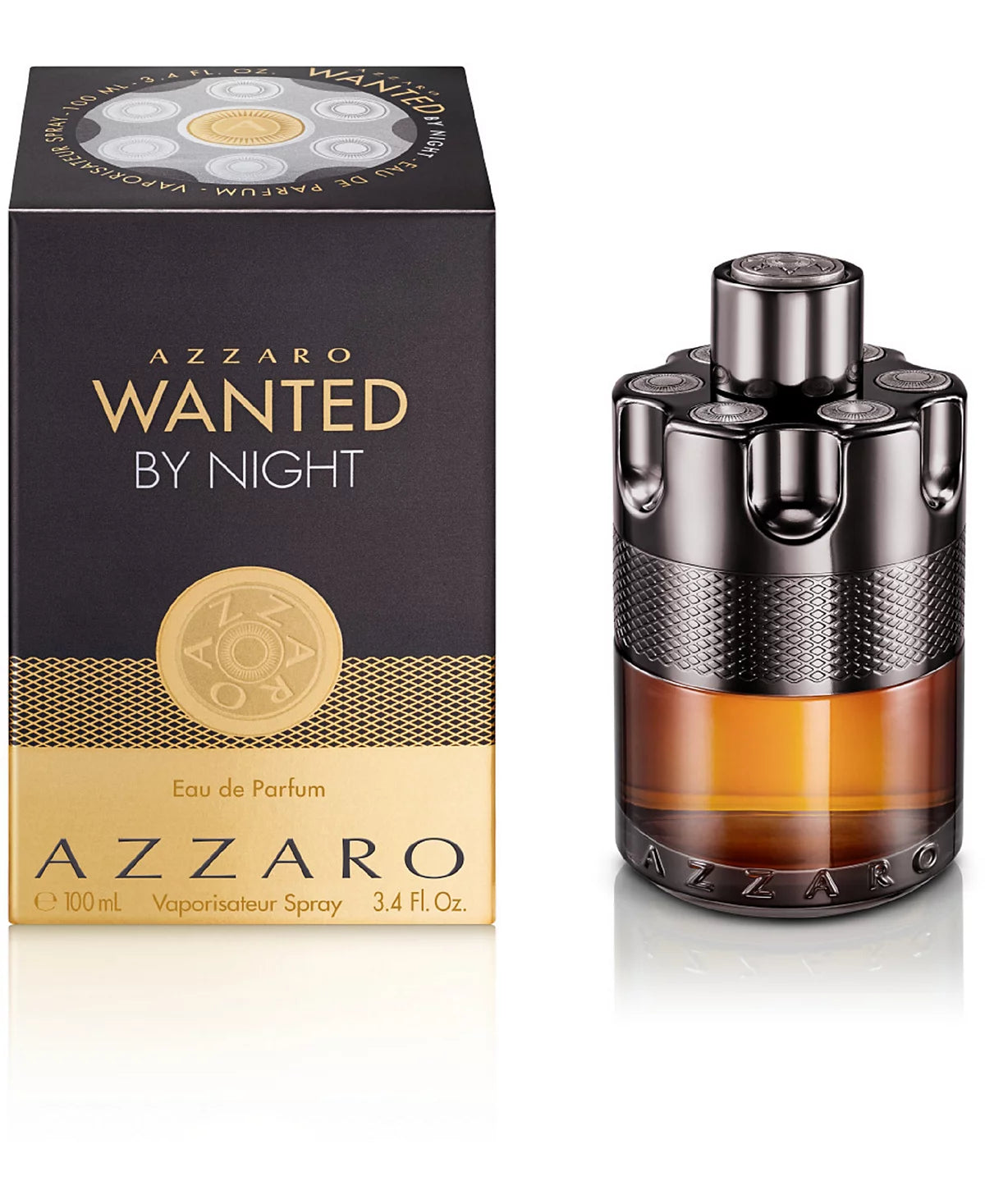 Azzaro The Most Wanted Night Eau de Parfum 3.4 Oz For Men