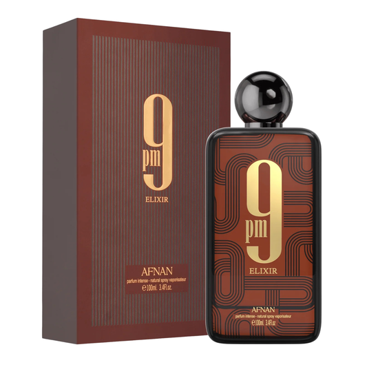 Afnan 9 Pm Elixir Parfum Intense 3.4 oz For Men