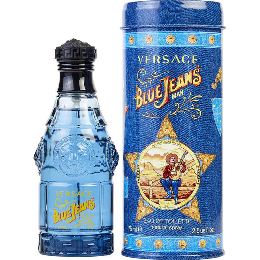 Versace Blue Jeans Eau de Toilette 2.5 Oz For Men
