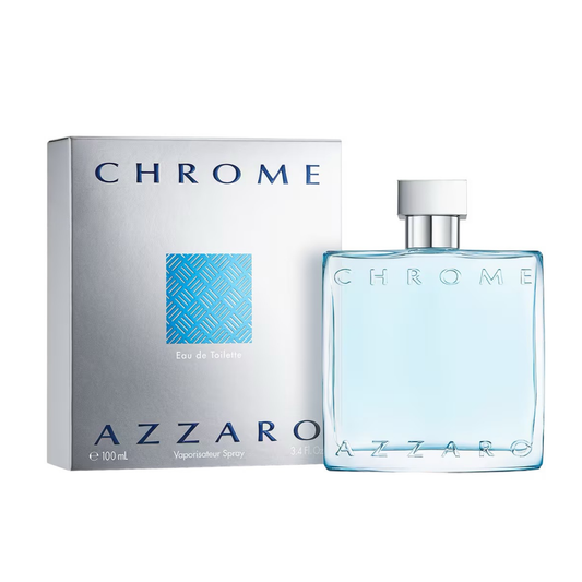 Azzaro Chrome Eau de Toilette 3.4 Oz For Men